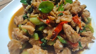 ผัดเผ็ดซี่โครงจระเข้แบบง่ายๆ แต่อร่อยขั้นเทพ