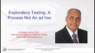 Exploratory Testing: A process Not an ad hoc