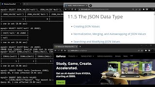 The JSON Data Type: Data Types - MySQL.
