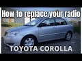 Install / Replace a car Stereo Radio [ Toyota Corolla ]