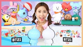 超萌的宇宙大明星BT21公仔开箱 | 凯利和玩具朋友们 | 凯利TV