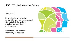 ASCILITE Live! Webinar - June 2023