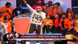 Krizbeatz The Drummer Boy, Kaydex together on stage #10Over10