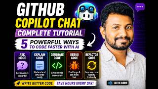 4 - GitHub Copilot - GitHub Copilot Chat Tutorial | Ask, Explain, Generate, Debug & Refactor Code