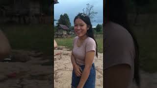 สาวอ้อย สาวจ๋อย สองเอื่อยน้องน่ารักมาก #สาวลาว #ชนบท #laos #shorts