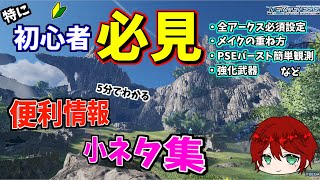 [PSO2:NGS]特に初心者に見てほしい！NGSで役立つ知っておくと便利な情報\u0026小ネタ集（新規・初心者・ニュージェネシス・キャラクリ・金策）