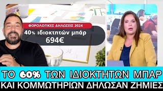 Λιγότερα από τους υπαλλήλους τους δήλωσαν ότι έβγαλαν όσοι έχουν μπαρ, εστιατόρια και κομμωτήρια