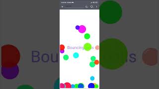 bouncing balls#coding#canvas#javascript