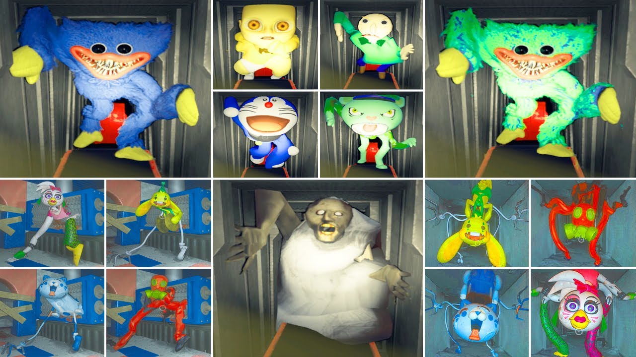 Poppy Playtime Mod All Jumpscares All Huggy Wuggy Mod Youtube