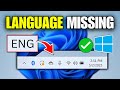 How To Fix Language Bar Missing From Taskbar in Windows 11