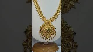 Latest modal long Haram 916 kdm hall mark 50gm #haram #necklace #ring