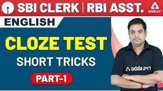 Cloze Test English Tricks \u0026 Concept For SBI Clerk Pre \u0026 RBI Assistant Pre (Part-1)