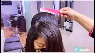 How to,Backcombing with padding stuff /Tricky back combing for crown puff / easy hairstyle.