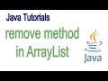 remove method in ArrayList