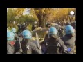 proteste in italien demonstranten machen blockage demo an grenze zu frankreich