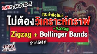 8xTrade ไม่ต้องวิเคราะห์! Binary Option สูตร Bollinger Band + Zigzag ชนะชิลๆ ทุกวัน