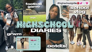 HIGH SCHOOL DIARIES  ✰ | GRWM, SCHOOL VLOG, OOTD, FOOTBALL GAME