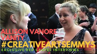 Allison Vanore #VanitySeries interviewed at 43rd Daytime #CreativeArtsEmmys Awards