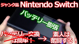 みるだけ整備部・バッテリー膨張ジャンクSwitch！素人(私)はバッテリー交換も苦戦する！