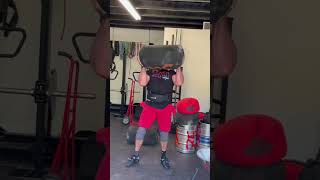 300 lb sandbag press #strongman