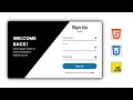 Animated Login and Registration Form in HTML CSS and JavaScript