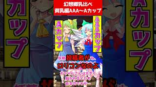 【ゆっくり茶番劇】我が幻想郷の人達のお胸のサイズを語る 貧乳AAA～Aカップ編【それはささらの幻想奇聞】#ゆっくり茶番劇 #幻想入り