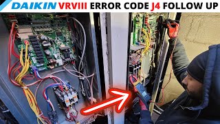 HVAC Service Call: Daikin VRVIII Error Code J4 Follow Up (Daikin Thermistor Assembly Installation)