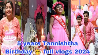 👑Tannishtha (Khushi) Full birthday vlogs 2024 । God bless you ❤️ #vlogs @tapantannishtha