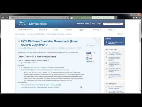 How to Download the UCS Platform Emulator How to Download the UCS Platform Emulator