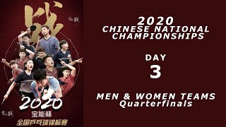 2020 Chinese National Championships | Men's \u0026 Women's Team (QF)