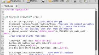 GTK+ tutorial 4 - boxes