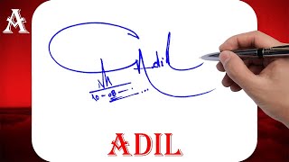 Adil Name Signature Style - A Signature Style - Signature Style of My Name Adil