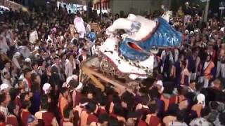 新潟市北区葛塚祭り2012 上町VS栄町 白新町VS上大口 灯籠押し合い Niigata City Kita-ku kuzuzuka Festival 2012 Japanese culture