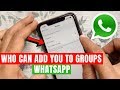 How to Stop Someone from Adding you to WhatsApp Groups in iPhone
