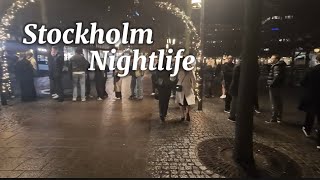 Midnight in Stockholm Sweden / Night Walking Tour /28th December 2024