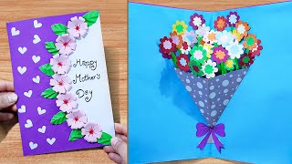 Paper Flower Pop Up Card | Flower Bouquet Pop up Card for Mother's Day | Easy Mother's Day gift Card
