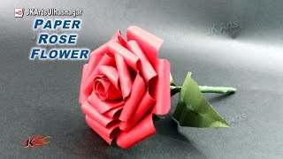 DIY How to make Paper Rose Flower Valentine's day gift idea | JK Arts 921