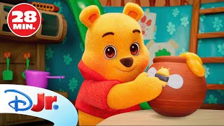 A JUGAR CON WINNIE THE POOH: Diviértete con el osito Pooh y sus amigos 🥰 | @DisneyJuniorES