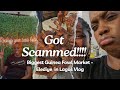 VLOG: I WAS SCAMMED + BIGGEST SMOKED GUINEA FOWL STREET MARKET IN LAGOS +GRILLED  PORK STREET FOOD