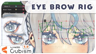 【LIVE2D TUTORIAL: expressive eyebrow rig】 easy blend shapes ✧ step-by-step guide