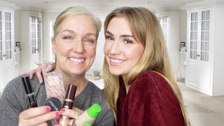 FULL FACE USING MY MOM'S MAKEUP!!
