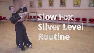 Slow Foxtrot Silver Level Choreography | Top Spin, Reverse Wave