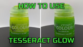 Using Citadel Tesseract Glow Technical Paint - #warhammer40k #necrons