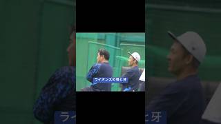 貴重！骨と牙 #野球 #ショート動画 #ライオンズ #中村剛也#栗山巧#春野キャンプ＃西武ライオンズ