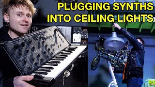 PLUGGING SYNTHS INTO CEILING LIGHTS - FactoryLux REFLEKTER