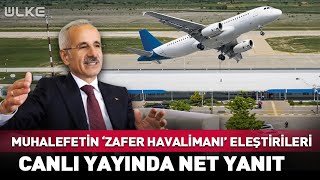 Muhalefetin 'Zafer Havalimanı' Eleştirilerine Canlı Yayında Yanıt! #haber