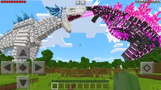 I Found EVOLVED GODZILLA vs SHIMO in Minecraft Pocket Edition...