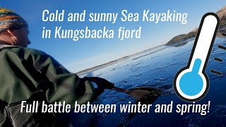 Cold but sunny Sea Kayaking in Kungsbacka fjord