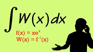 integral of the lambert w function