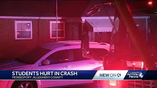 Students hurt in crash in McKeesport